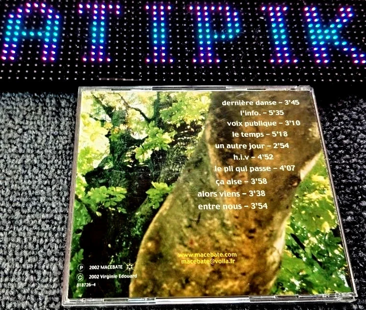💿 Macébate Cd - Entre Nous - Rare French Self-Production 2002 🔥 – photo 2